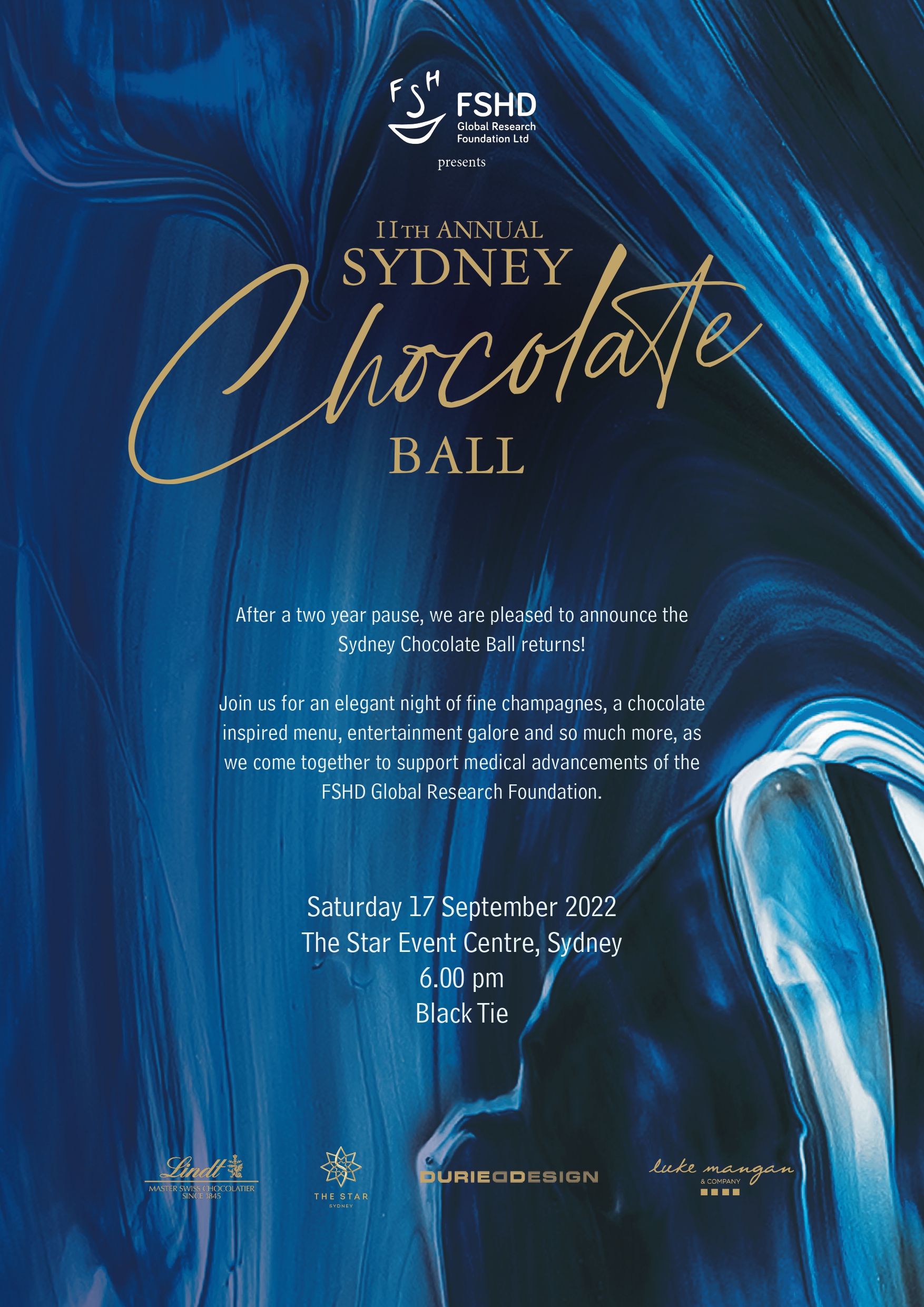 2022 Sydney Chocolate Ball - Invitation